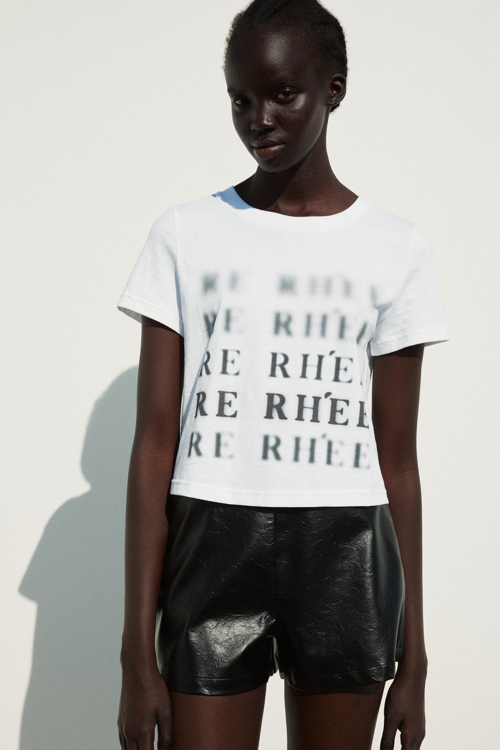 Blur Logo Cotton T-Shirt