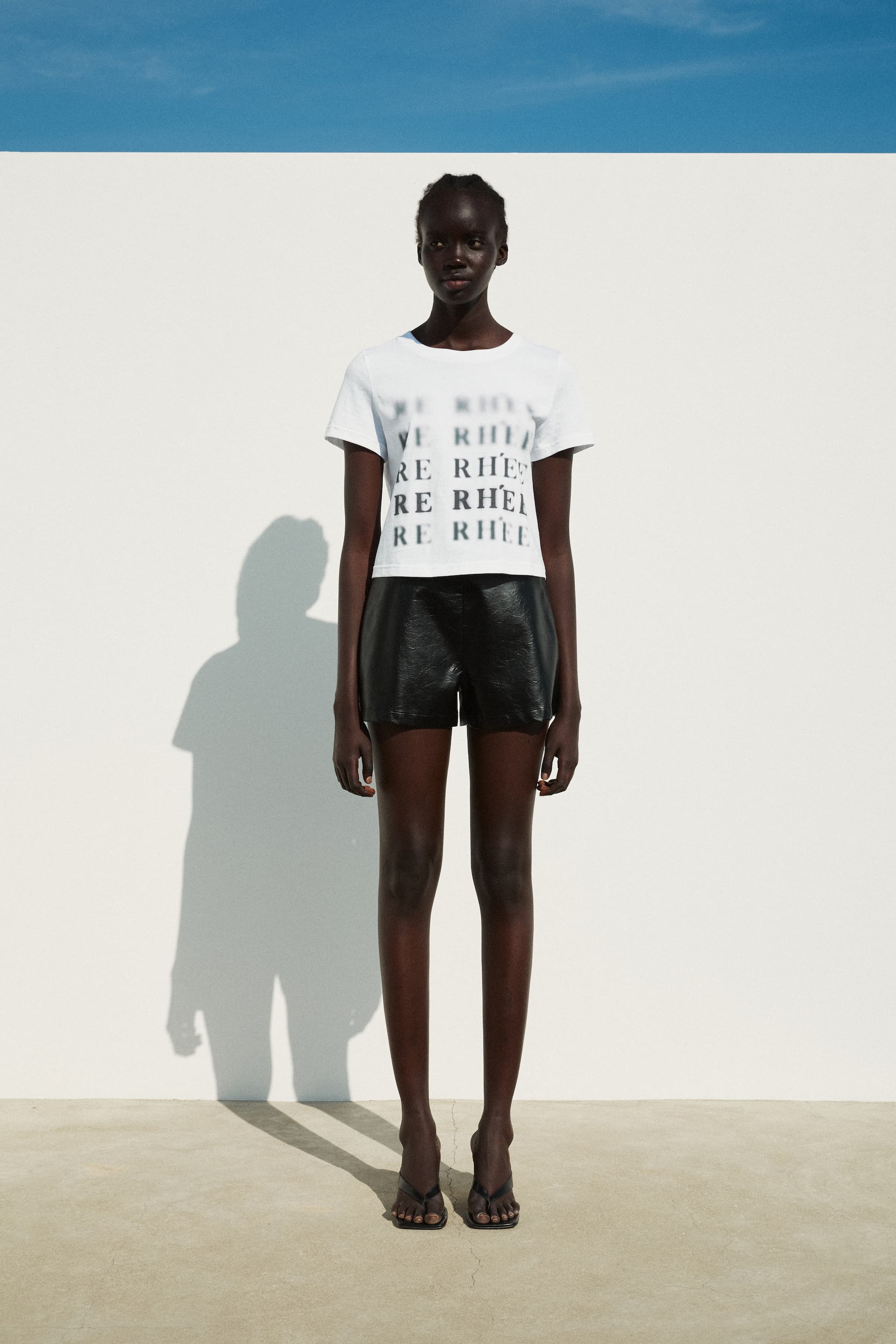 Blur Logo Cotton T-Shirt