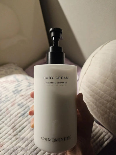 Thermal Ceramide Body Cream in use