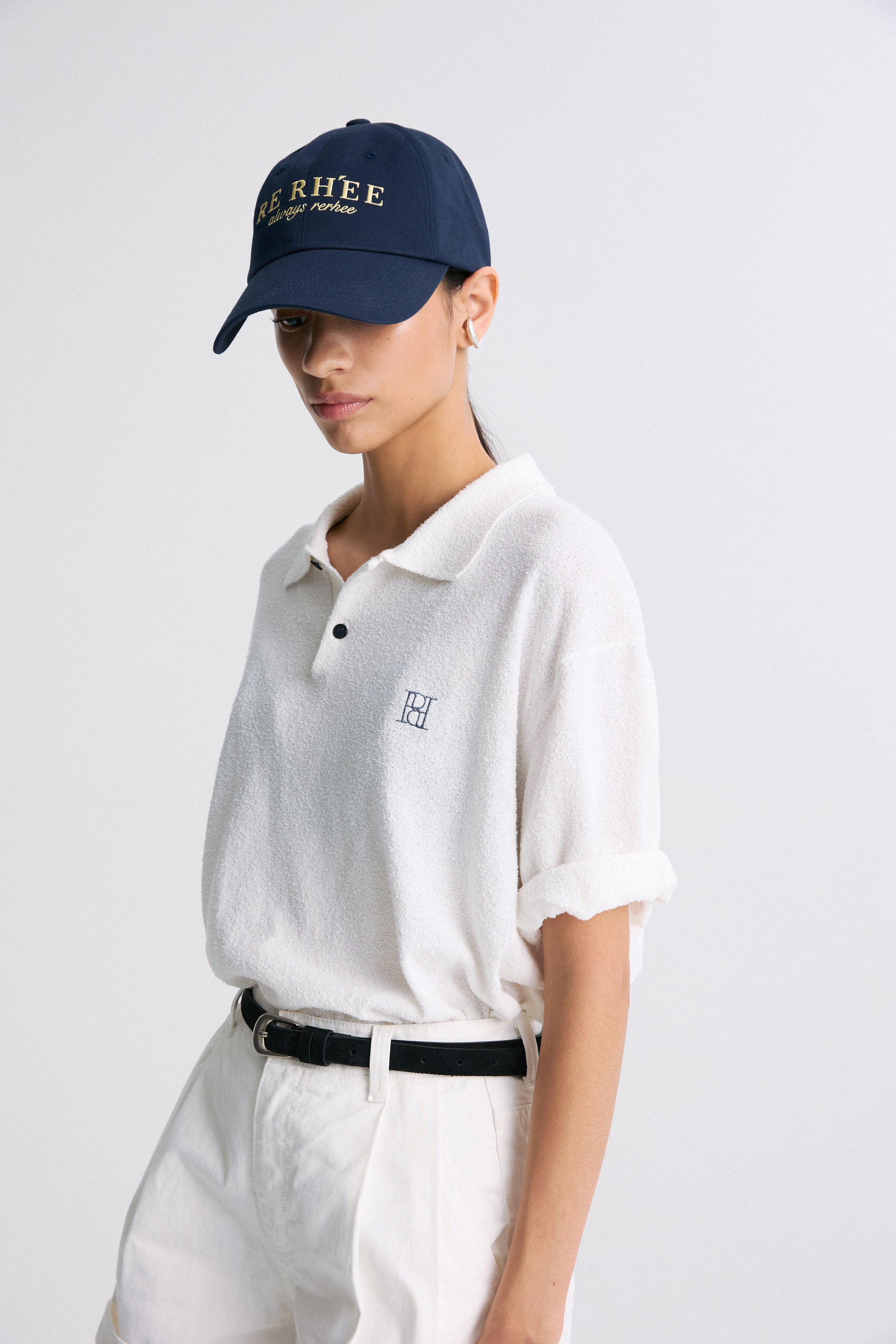 Embroidered Logo Cap Navy