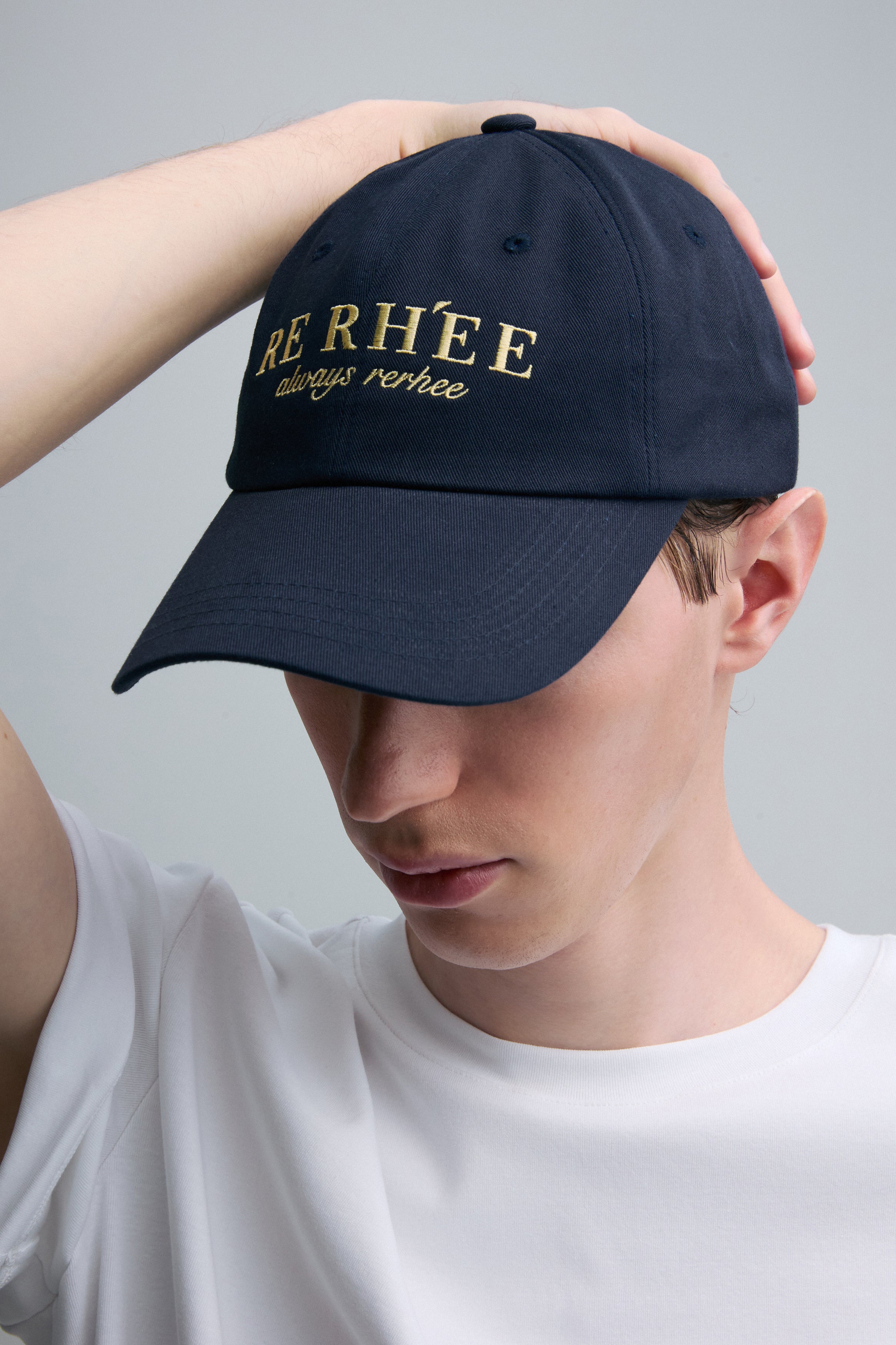 Embroidered Logo Cap Navy