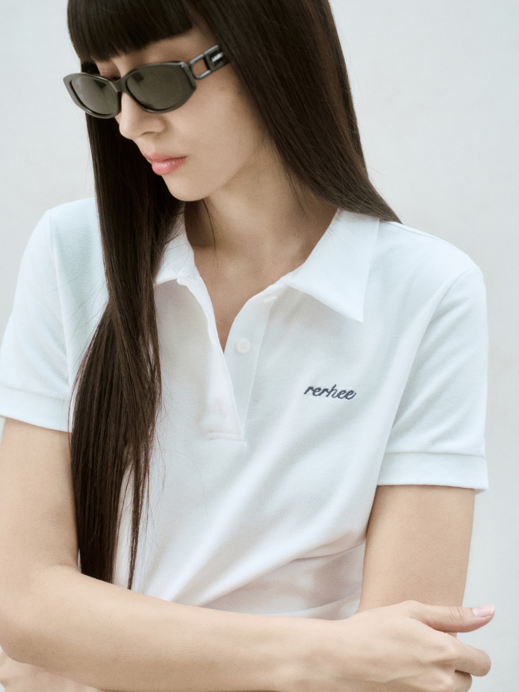 Logo Embroidered Polo Top