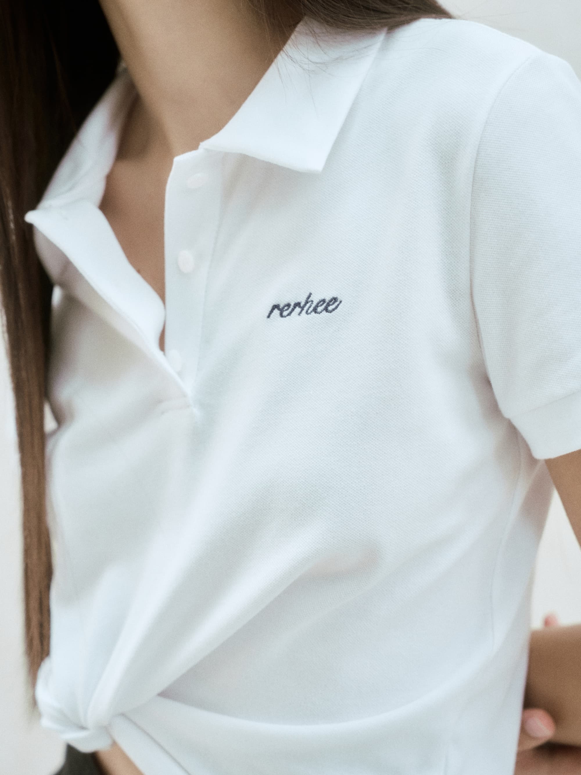 Logo Embroidered Polo Top
