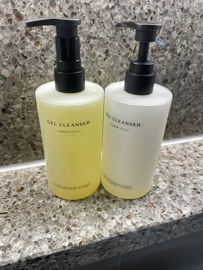Lemon Vita C Gel Cleanser in use
