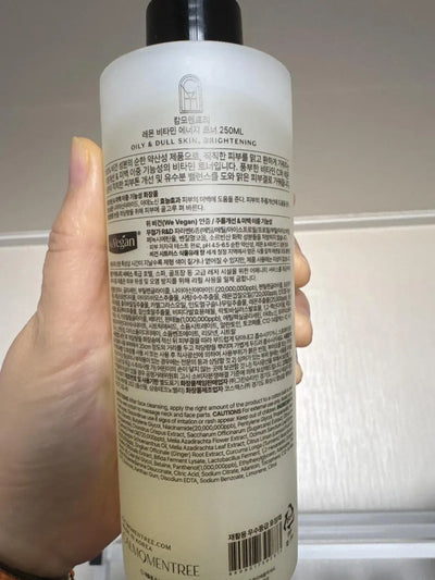 Lemon Vitamin Energy Toner in use