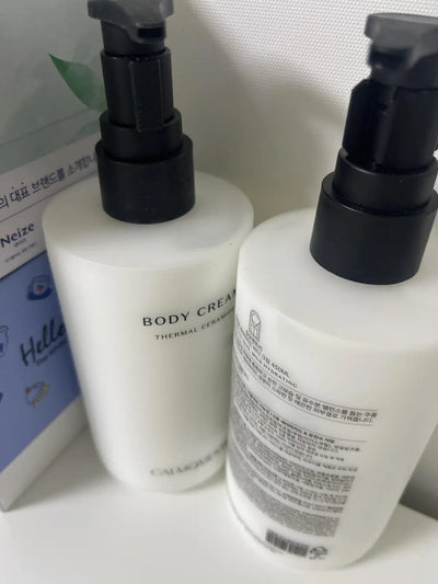 Thermal Ceramide Body Cream in use