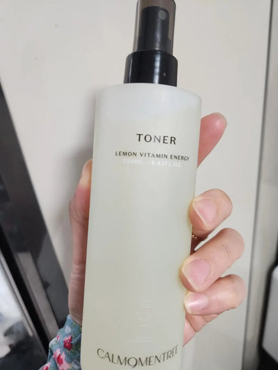 Lemon Vitamin Energy Toner in use