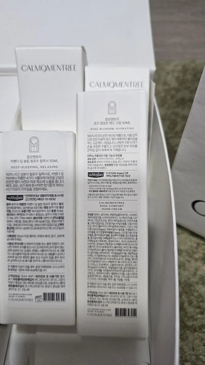 Rose Comfort Hand Cream in use