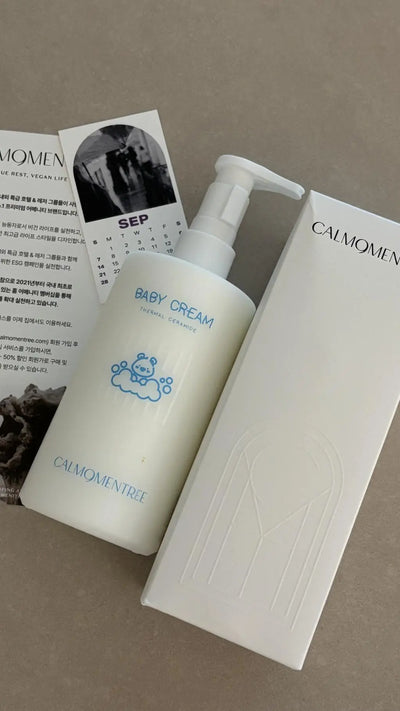 Thermal Ceramide Baby Cream in use