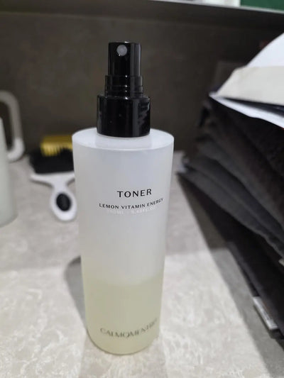 Lemon Vitamin Energy Toner in use