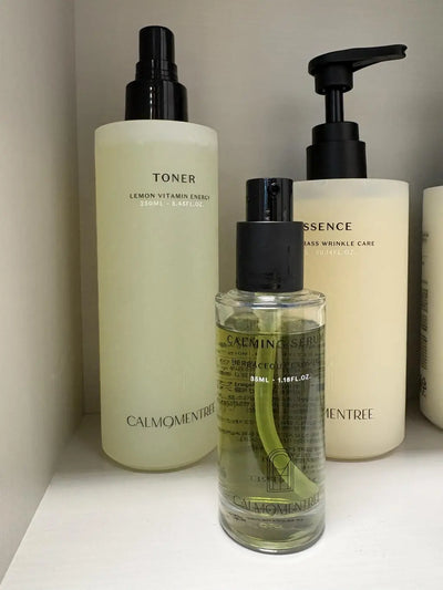 Herbaceous Calming Serum in use