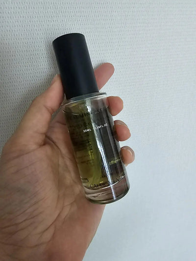 Herbaceous Calming Serum in use