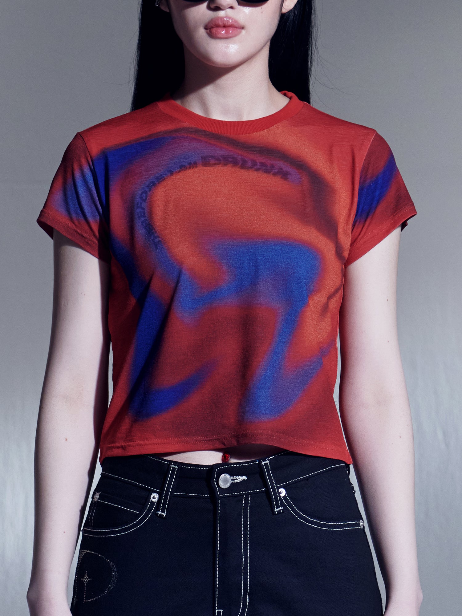 Red Drunk Crop T