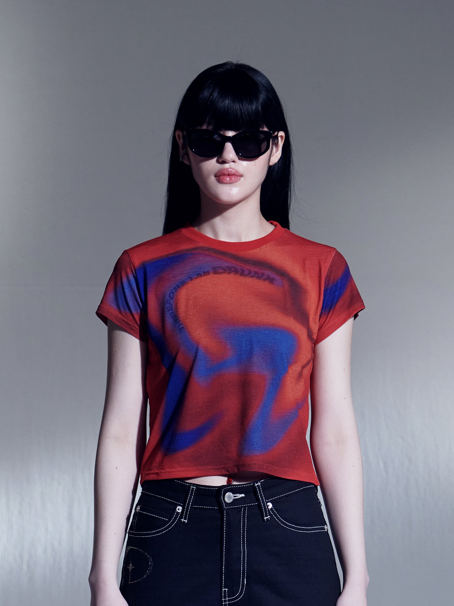 Red Drunk Crop T