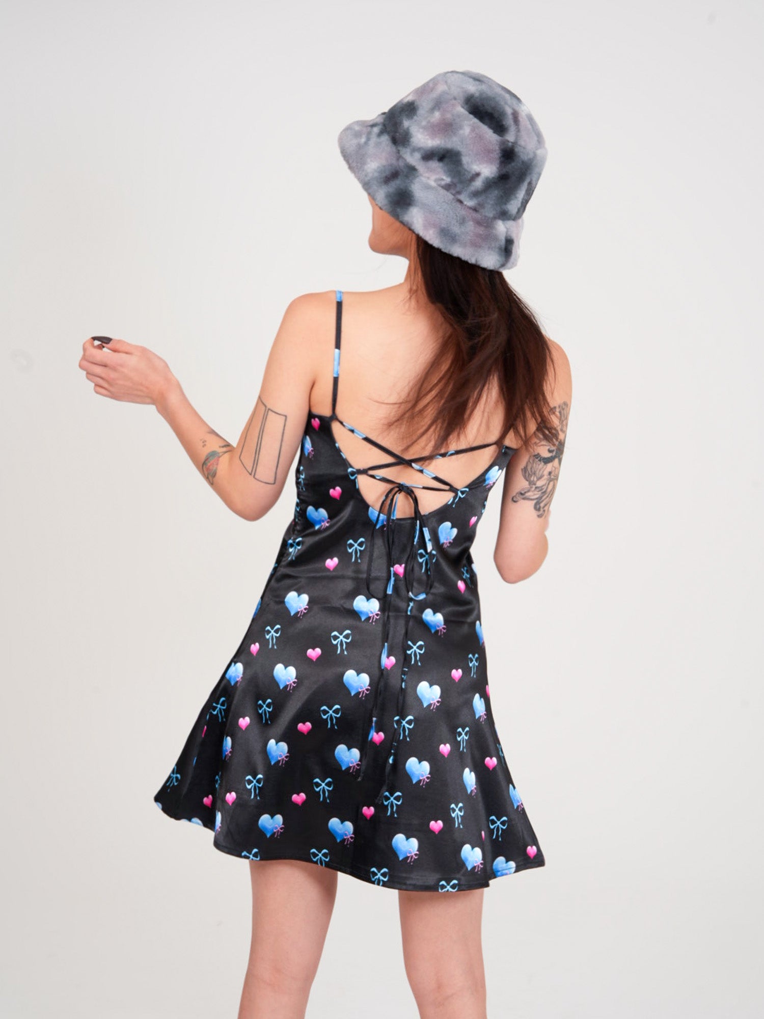 Blue Ribbon Mini Dress