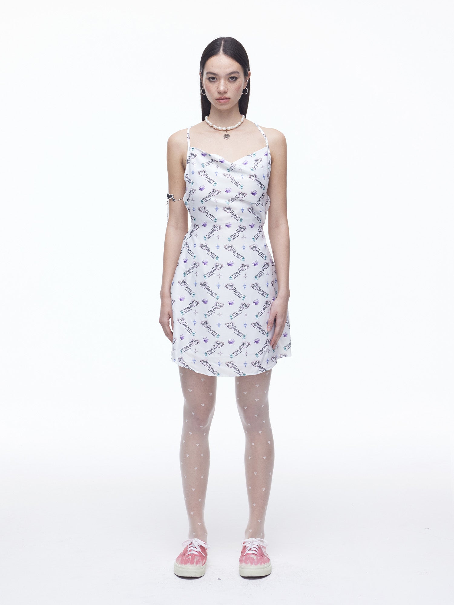 Heart Cowl Backless Dress