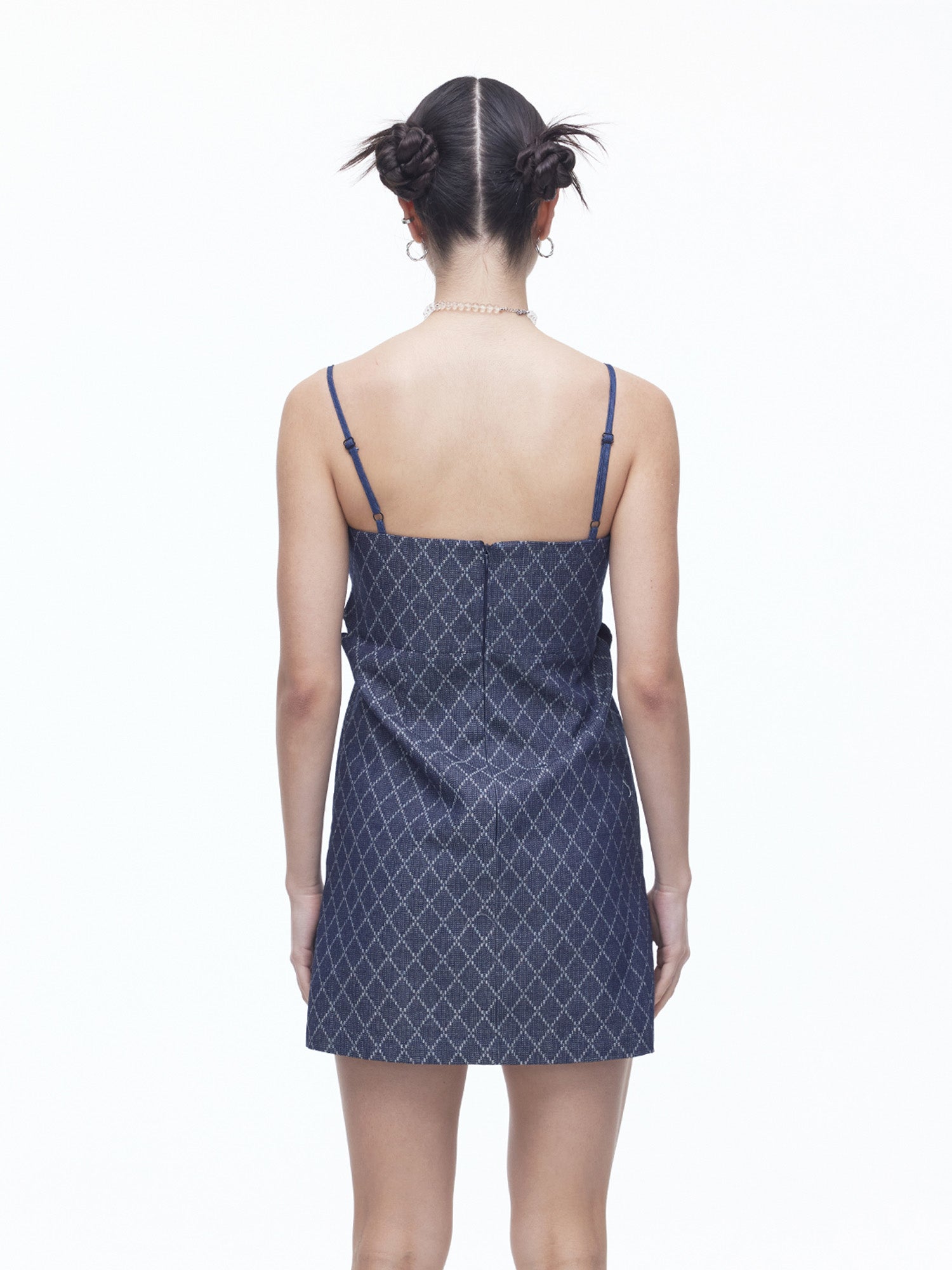 Diamond Hole Denim Dress