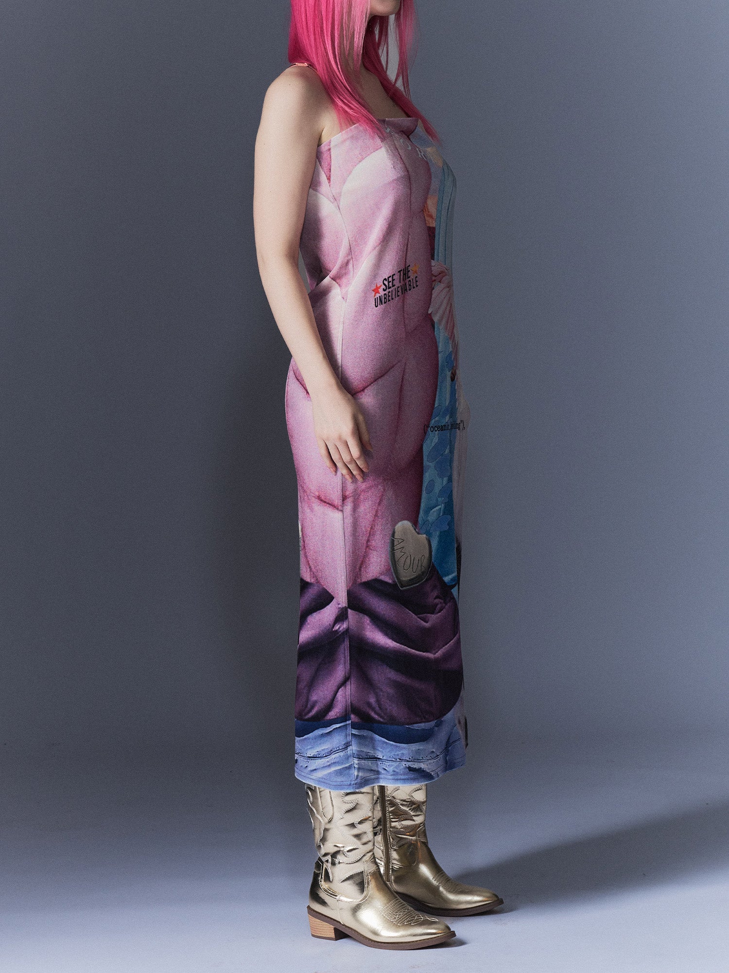 Surrealism Velvet Dress