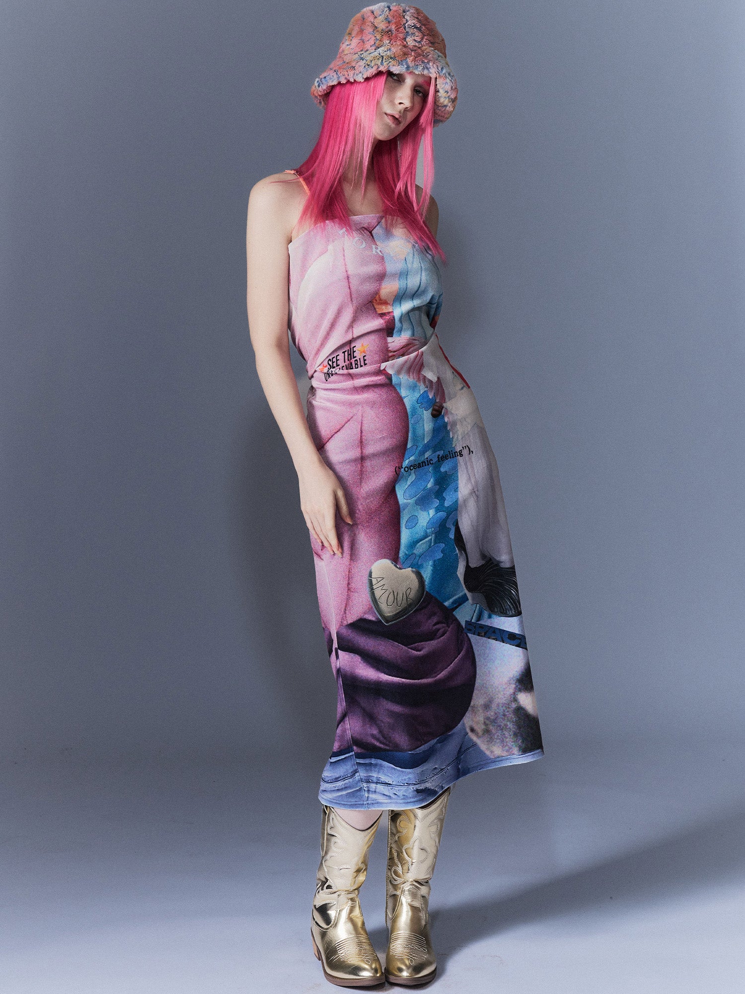 Surrealism Velvet Dress
