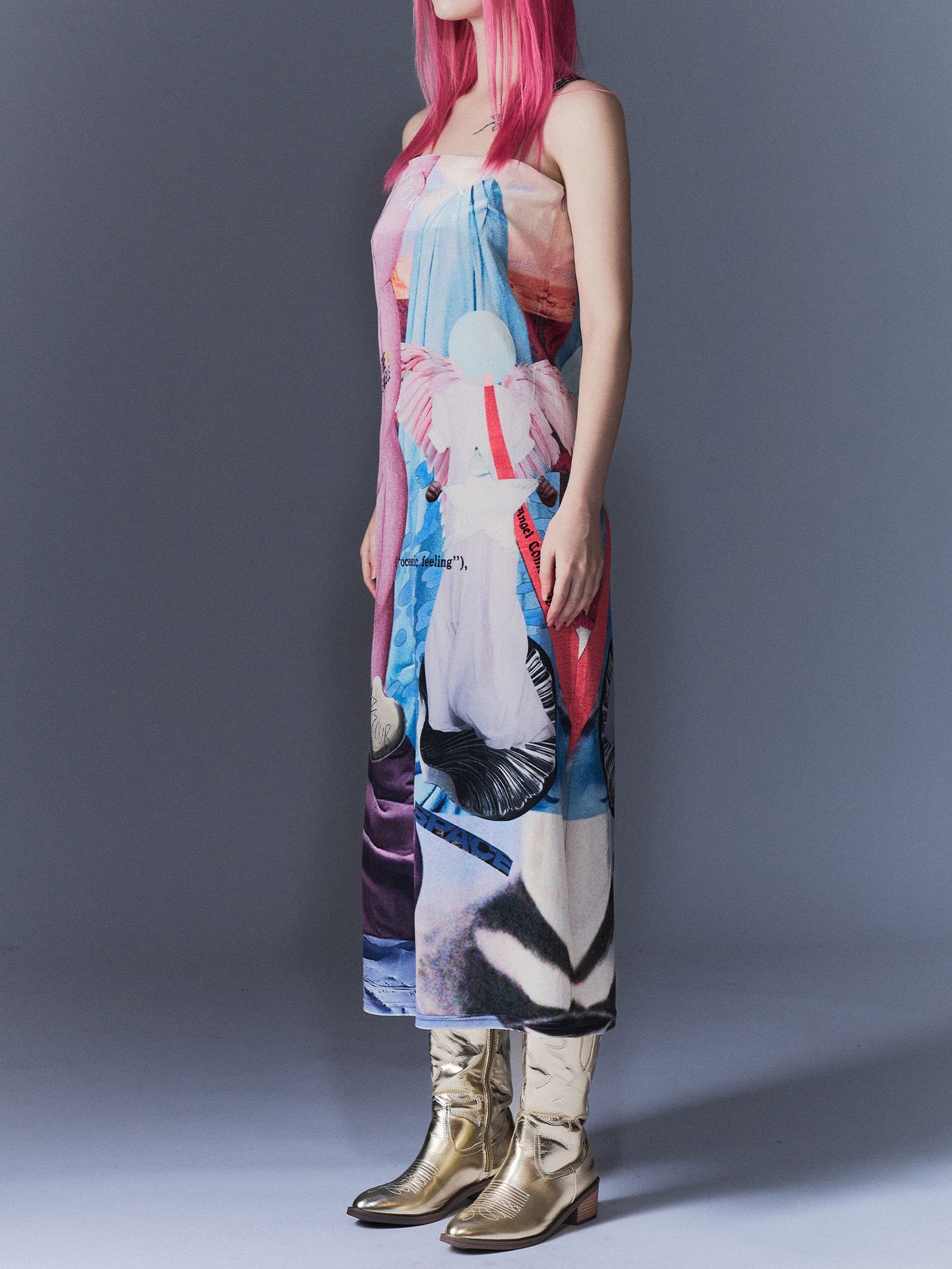 Surrealism Velvet Dress