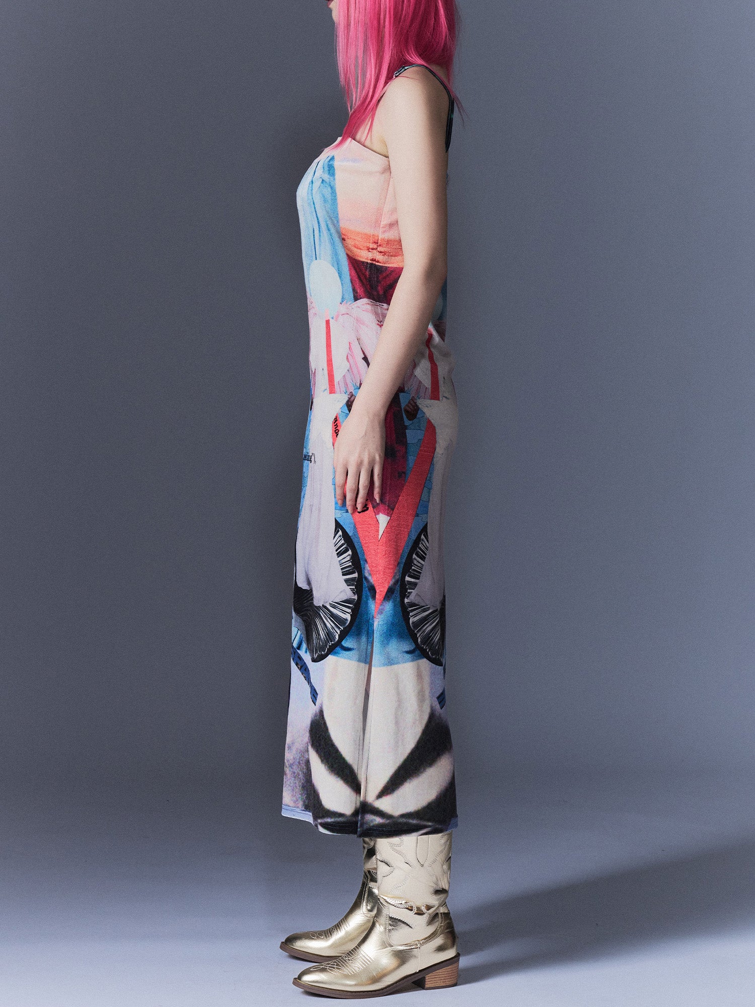 Surrealism Velvet Dress