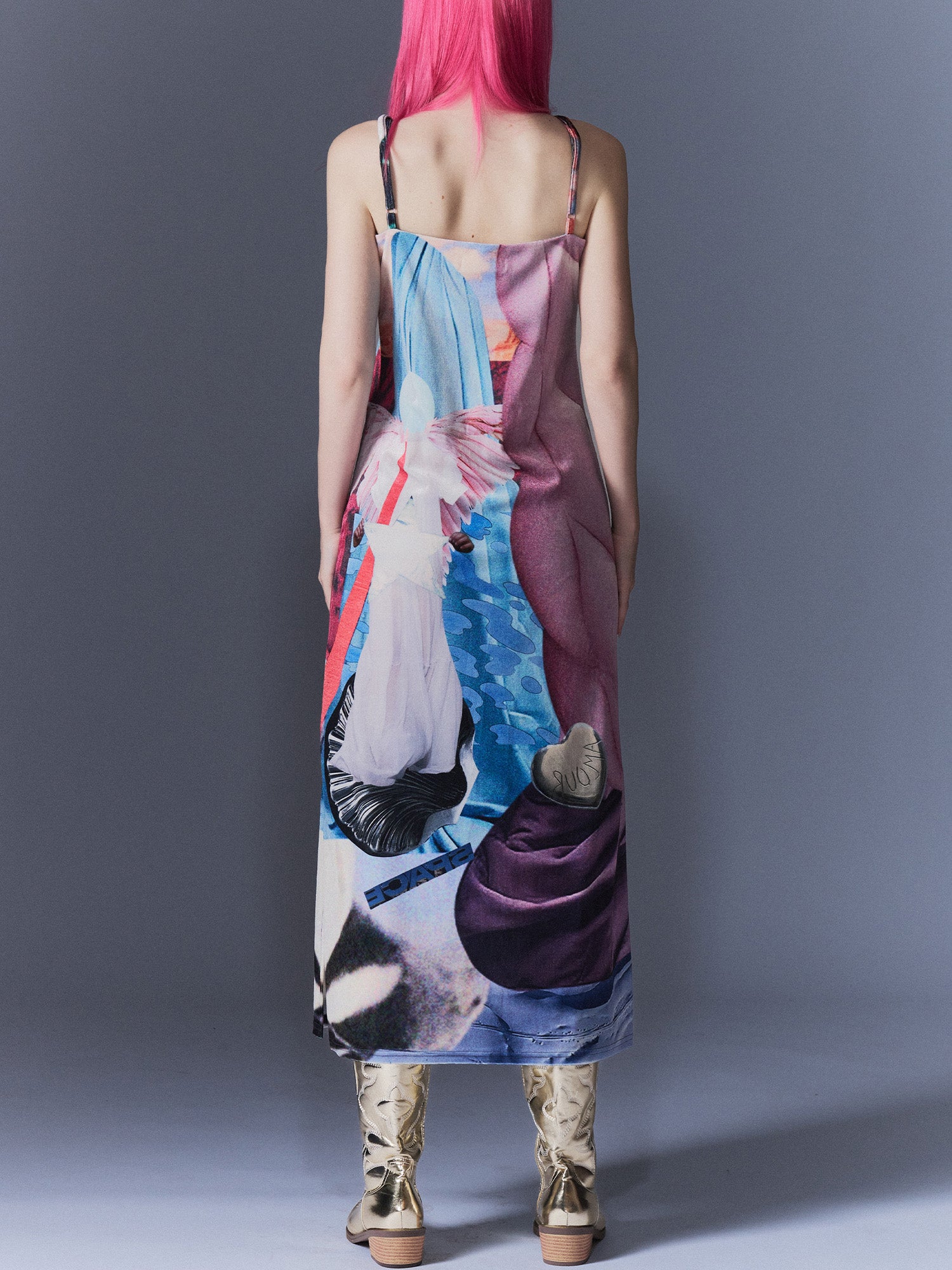 Surrealism Velvet Dress