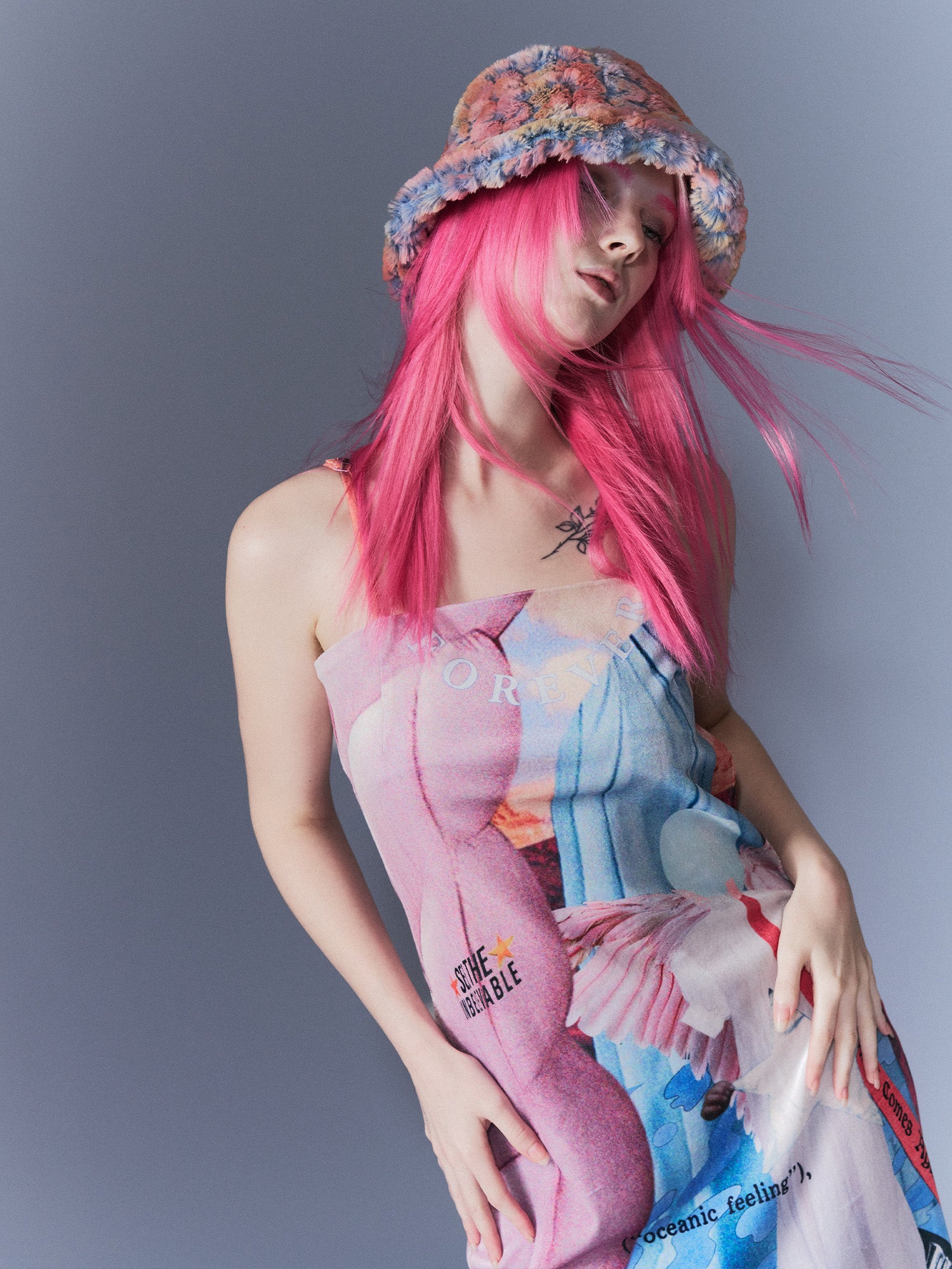 Surrealism Velvet Dress