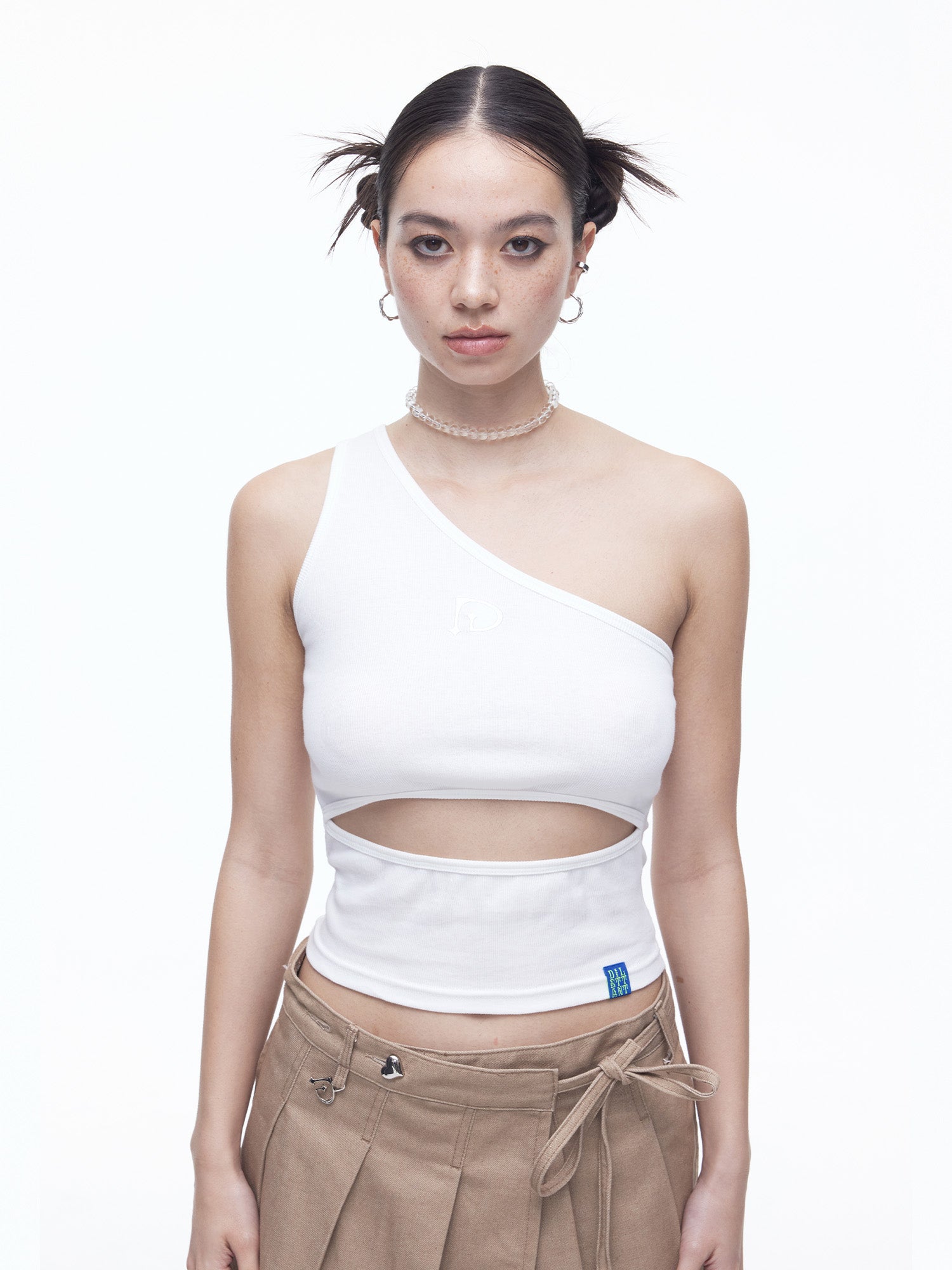 Unbalance Cut-Out Sleeveless Top