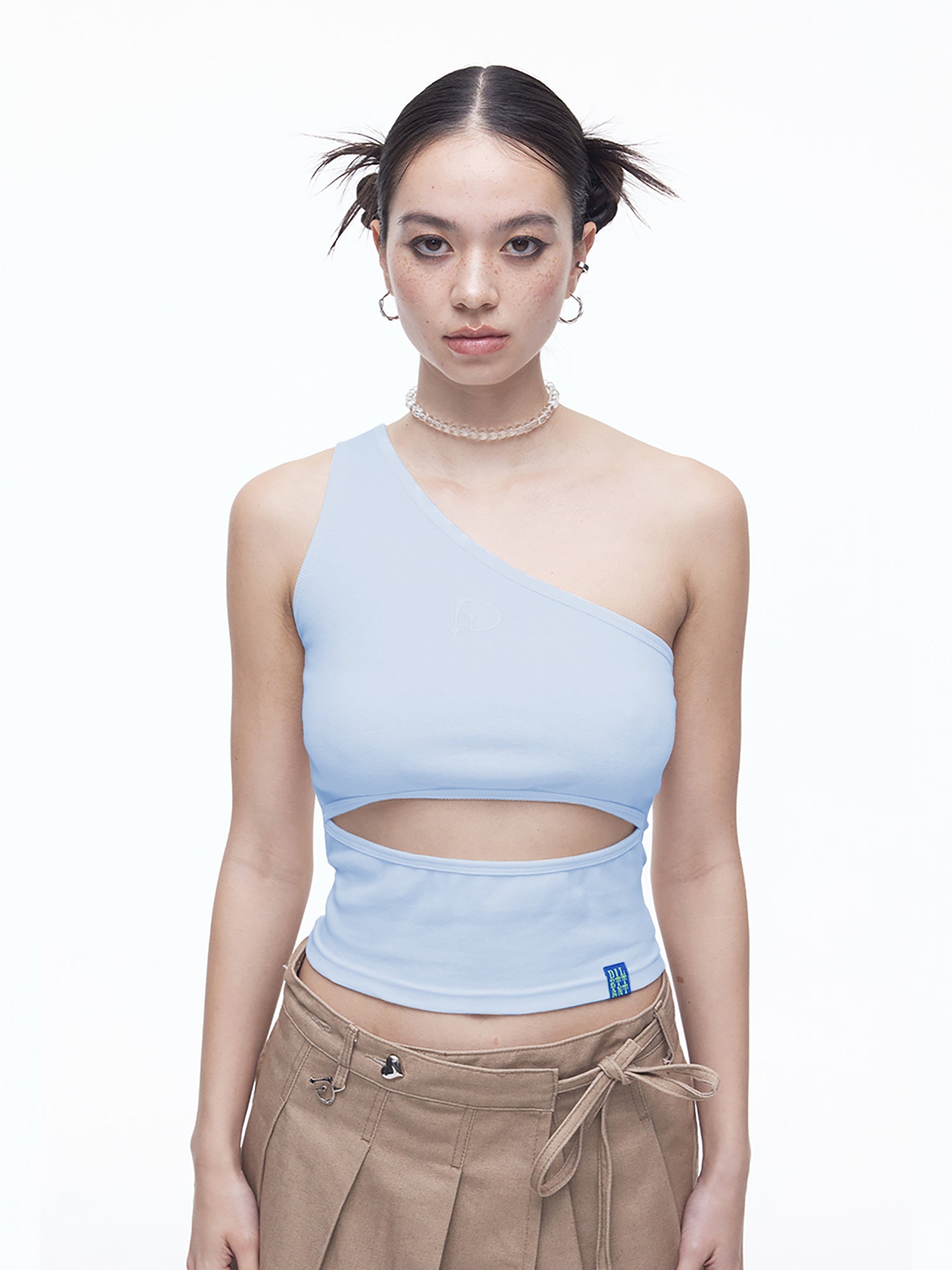 Unbalance Cut-Out Sleeveless Top