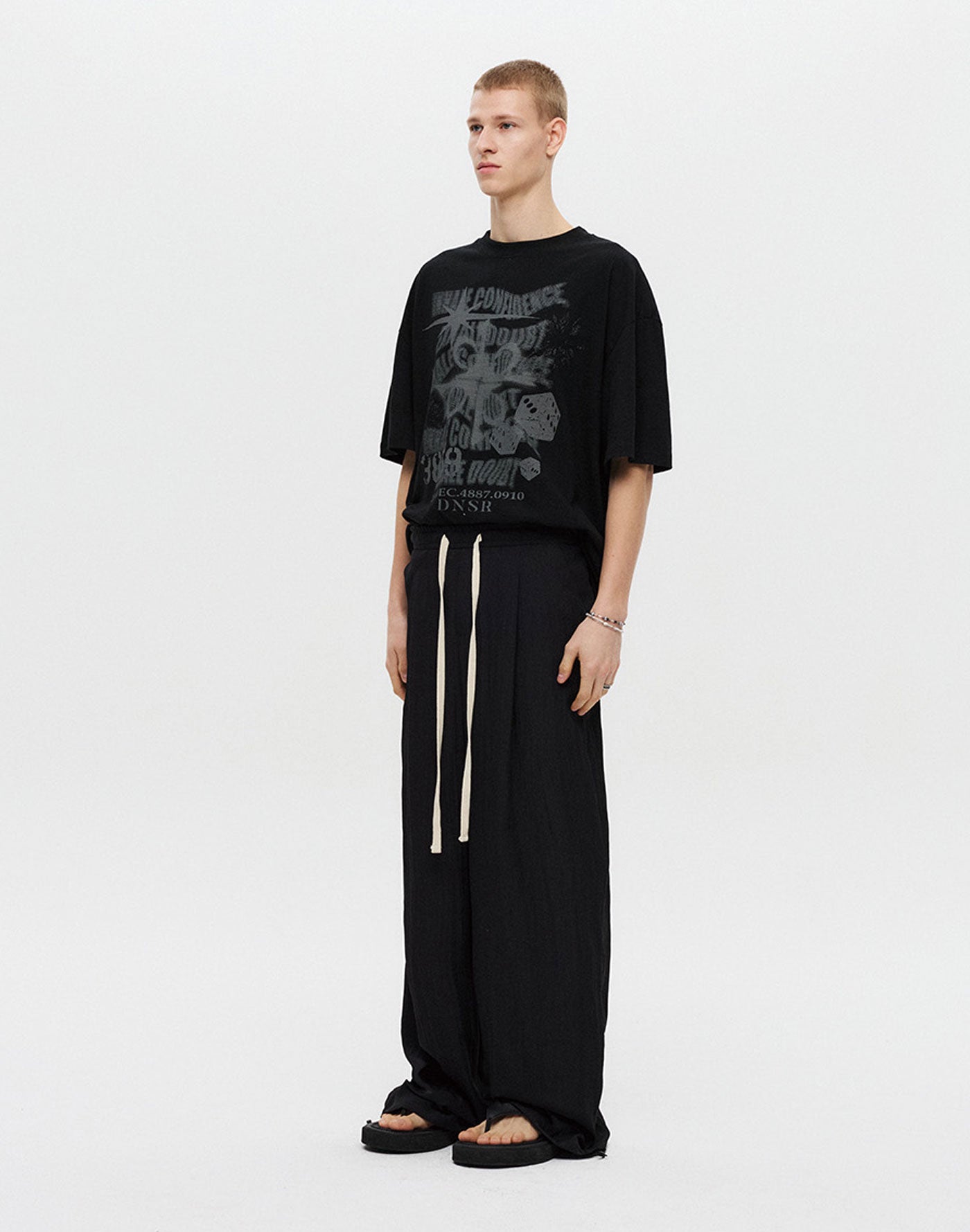 Summer One-Tuck Wide Pants