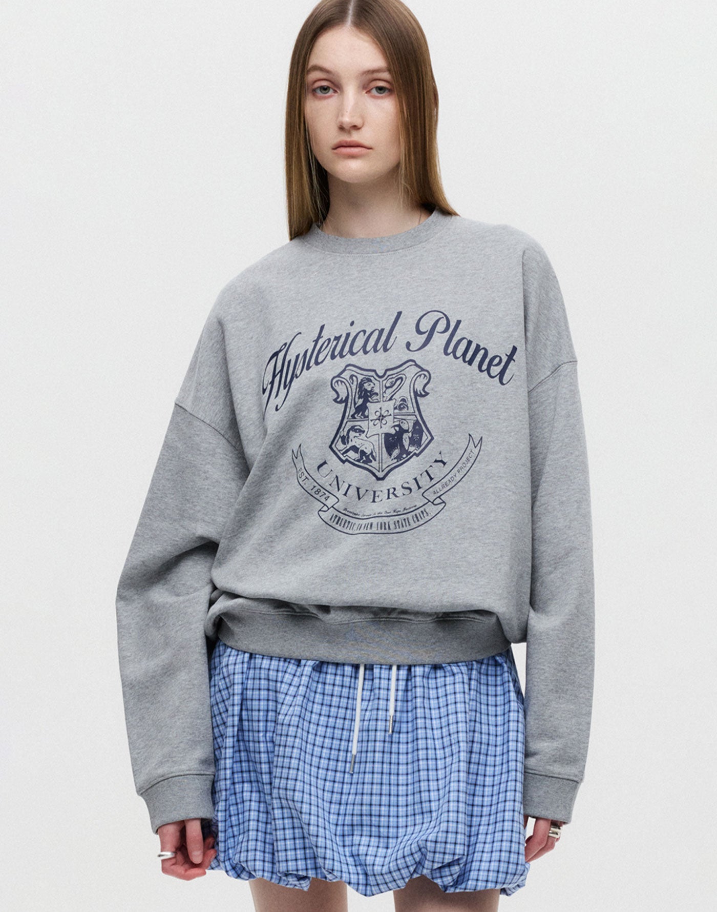 Cloudy Check Skirt Pants