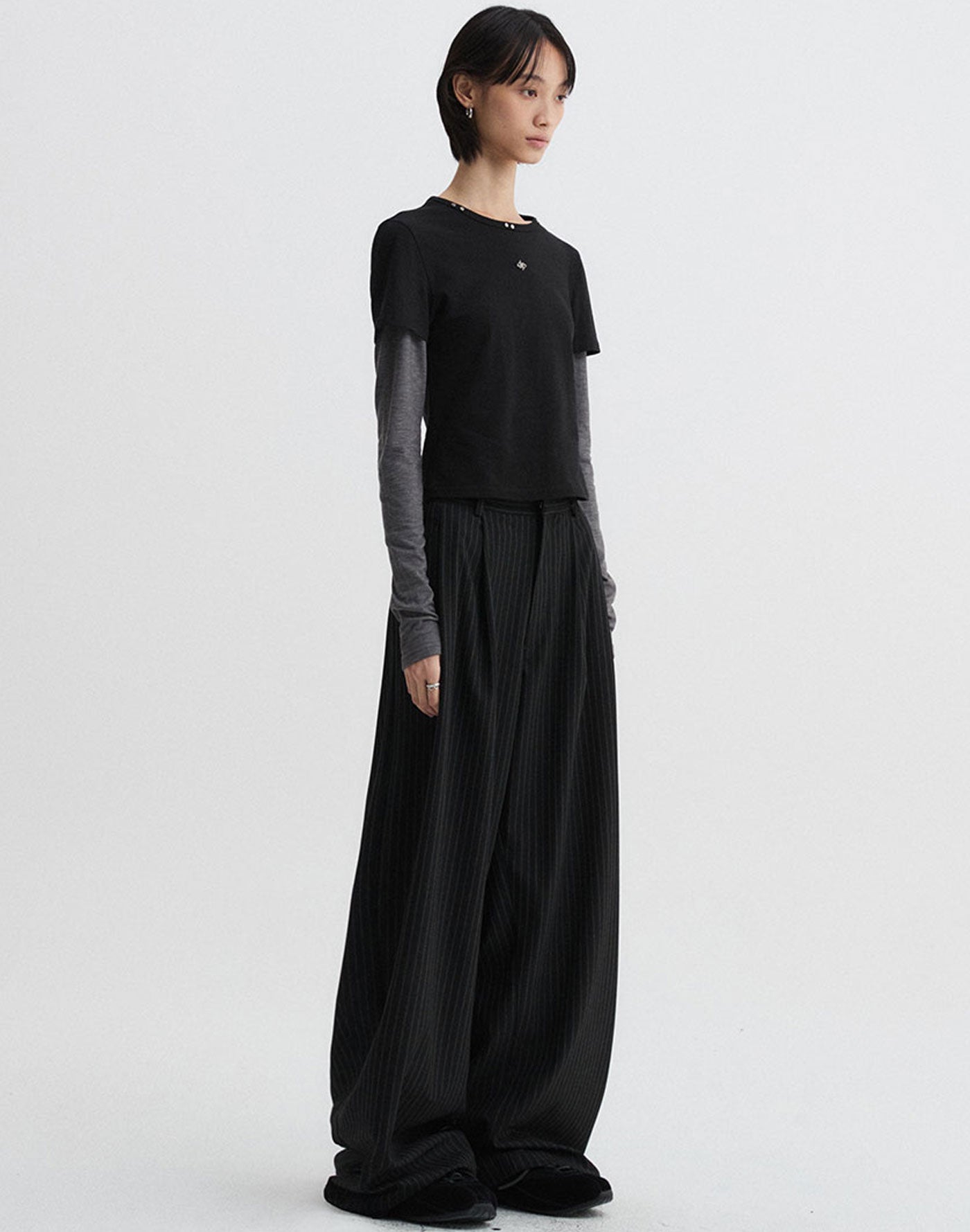 Two-Tone Layered Long Sleeve