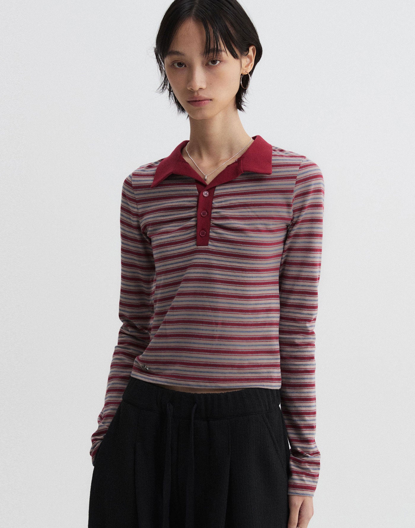 Stripe Polo T-Shirt