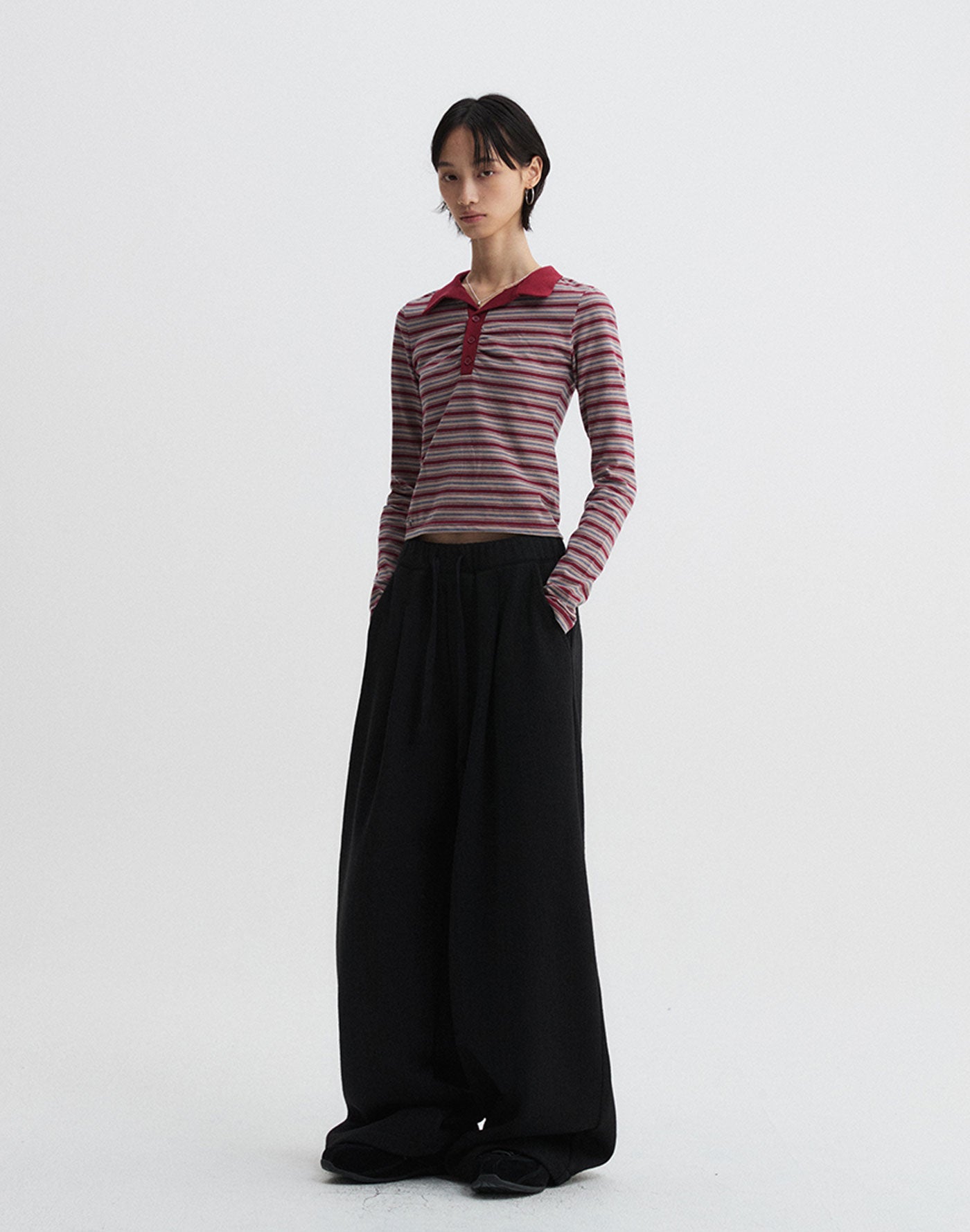 Stripe Polo T-Shirt