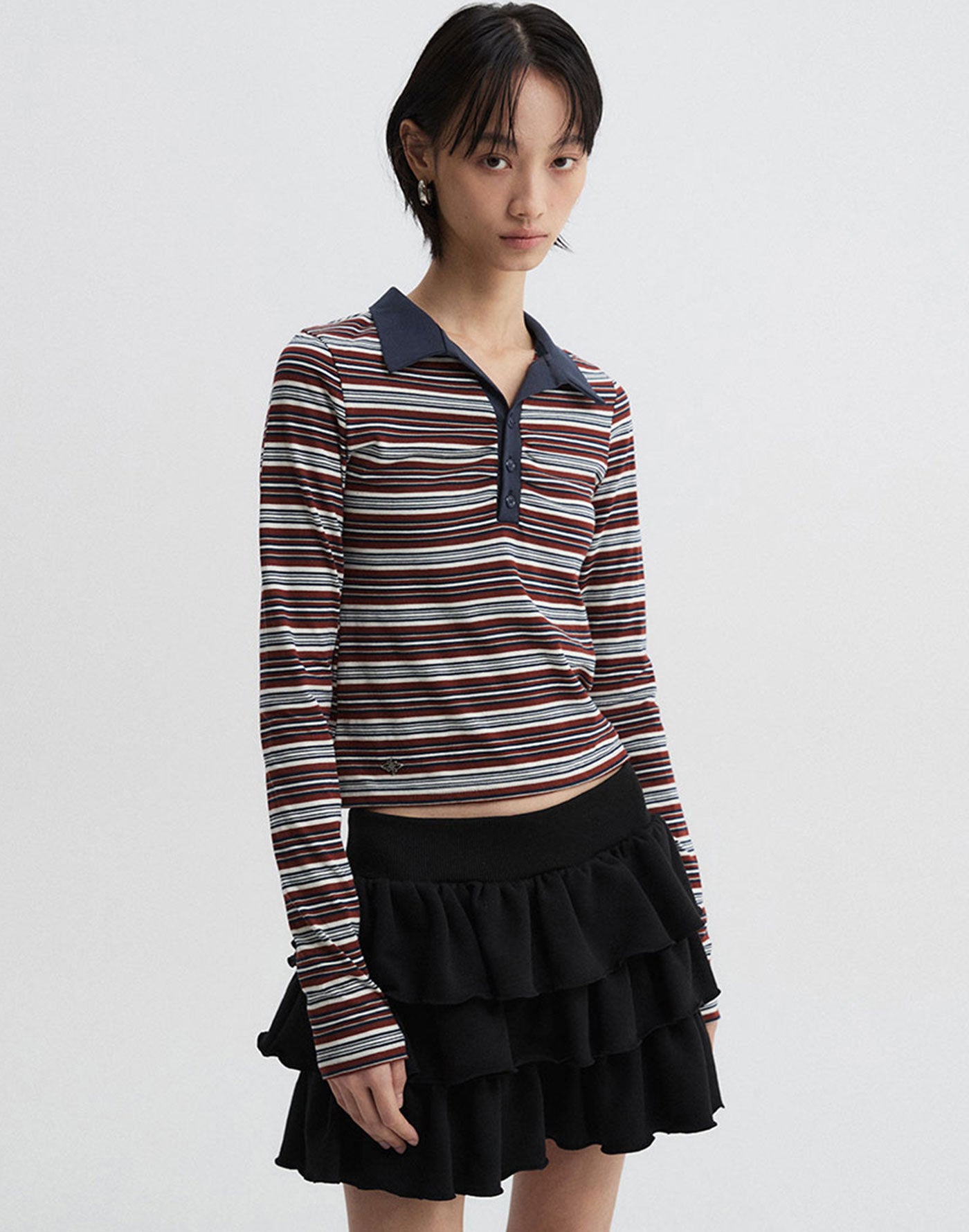 Stripe Polo T-Shirt