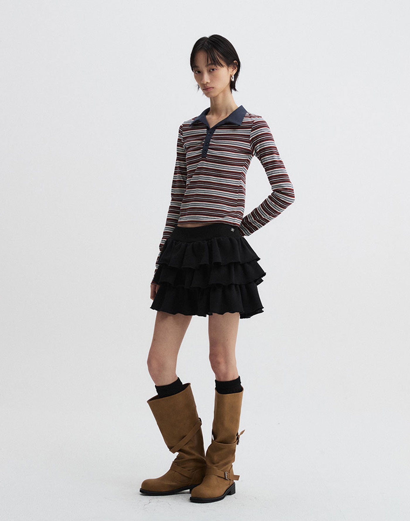 Stripe Polo T-Shirt