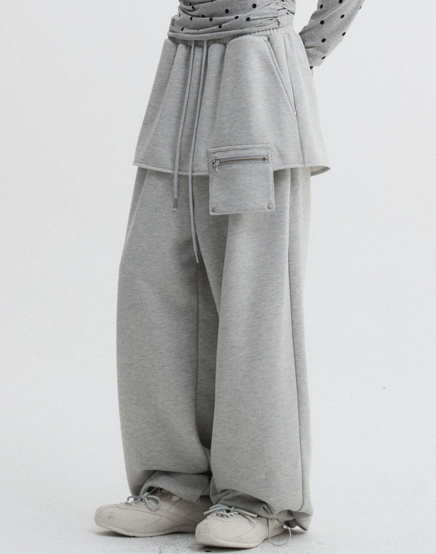Skirt Layered Sweat Pants