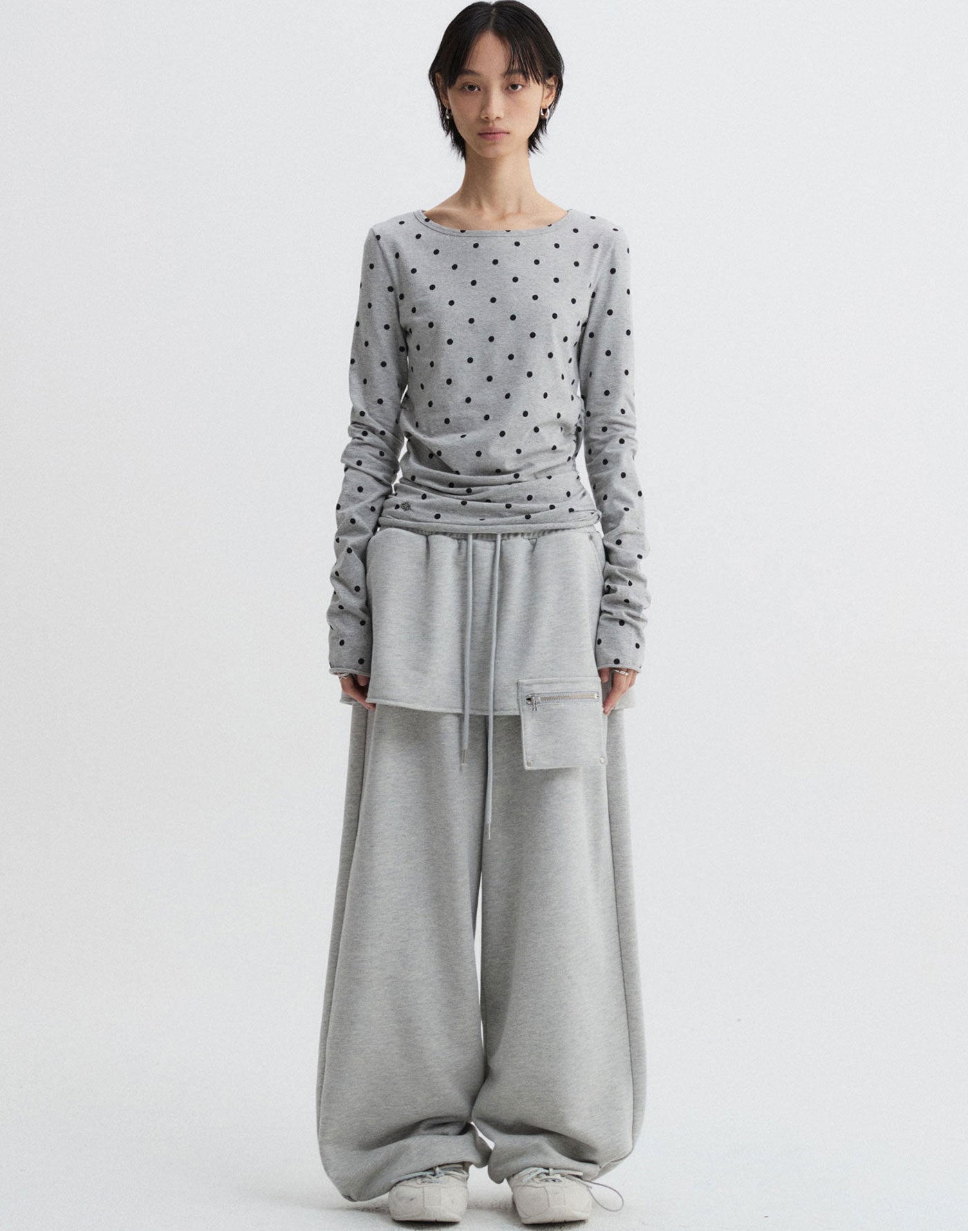 Skirt Layered Sweat Pants
