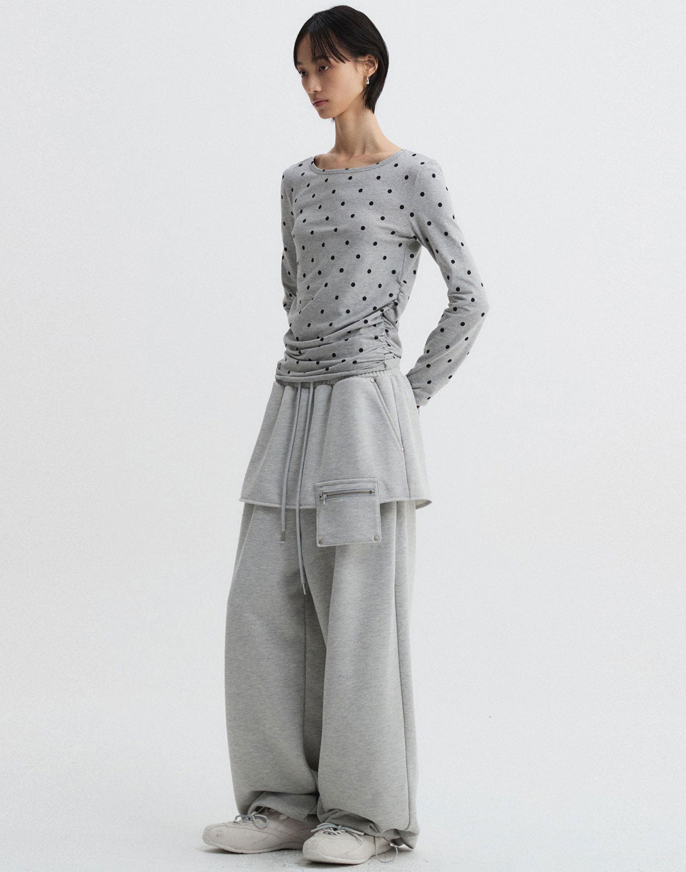 Skirt Layered Sweat Pants