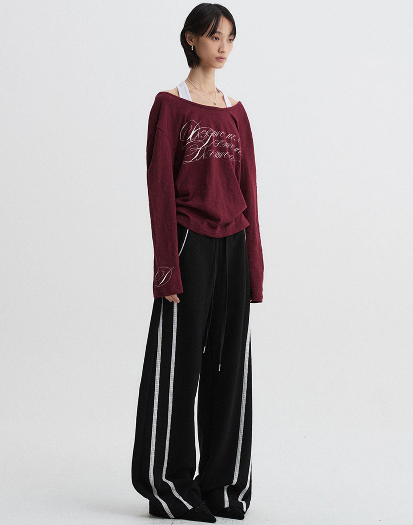 Loose Fit Shirring Long Sleeve