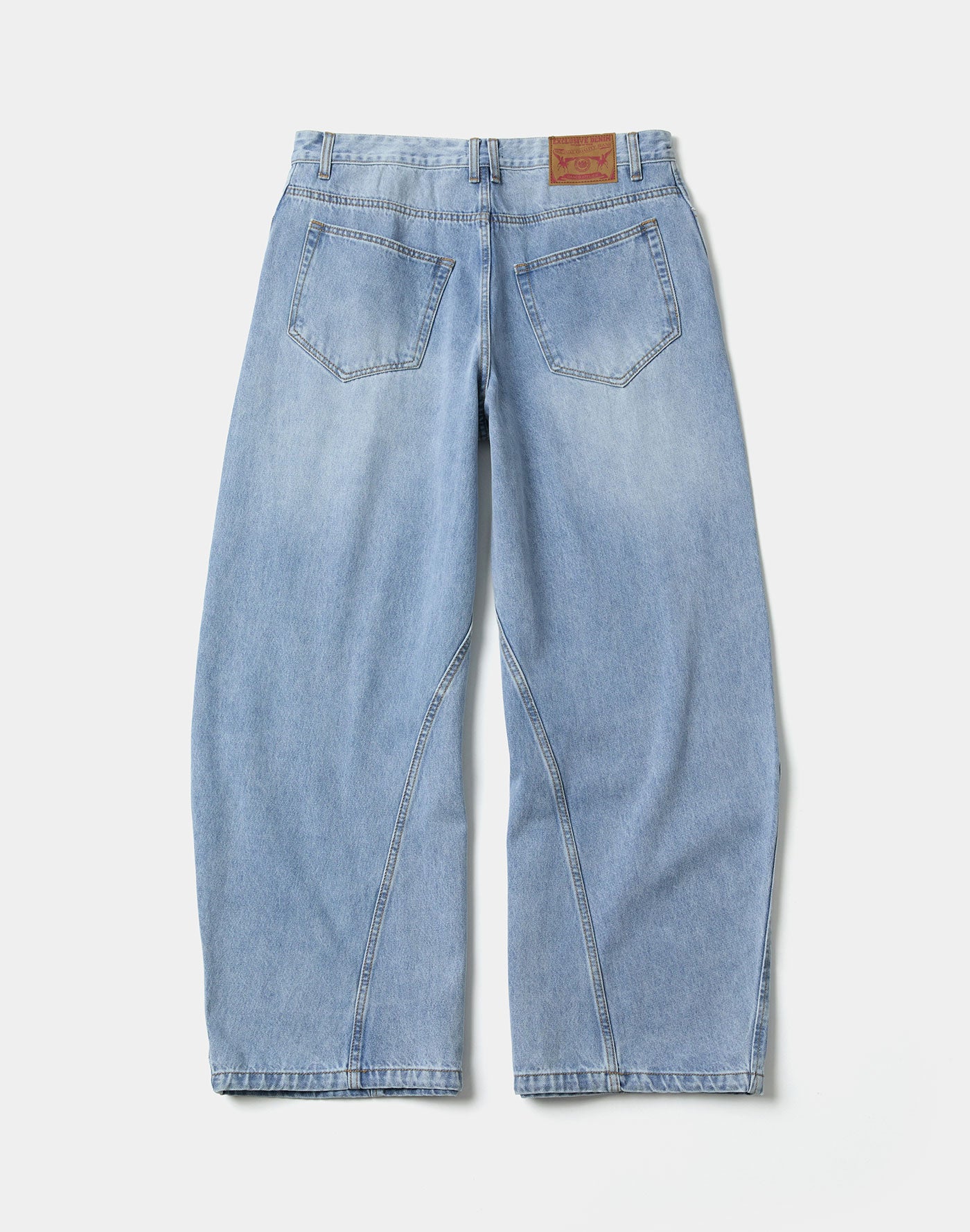 Curved Denim Pants