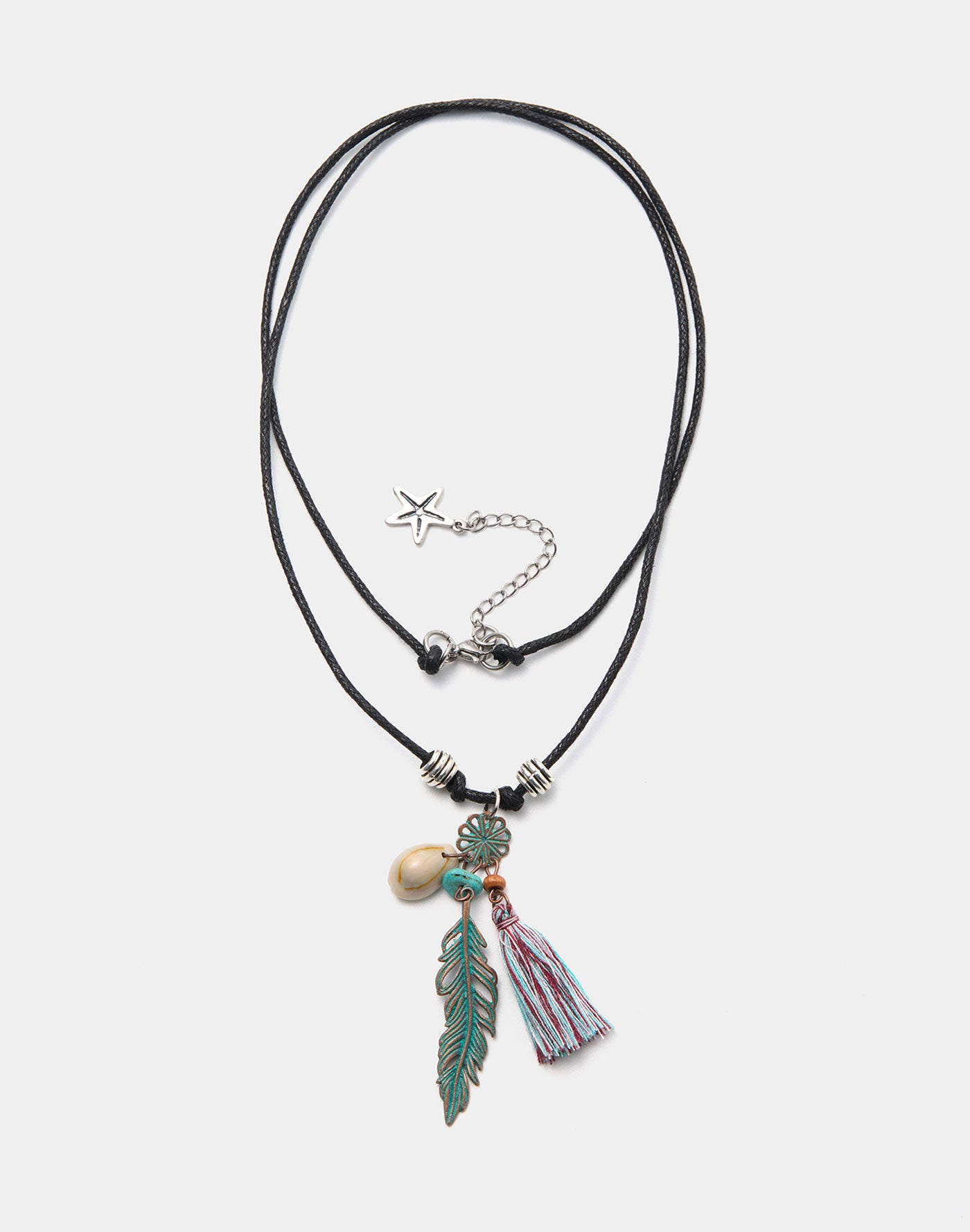 Turquoise Feather Necklace