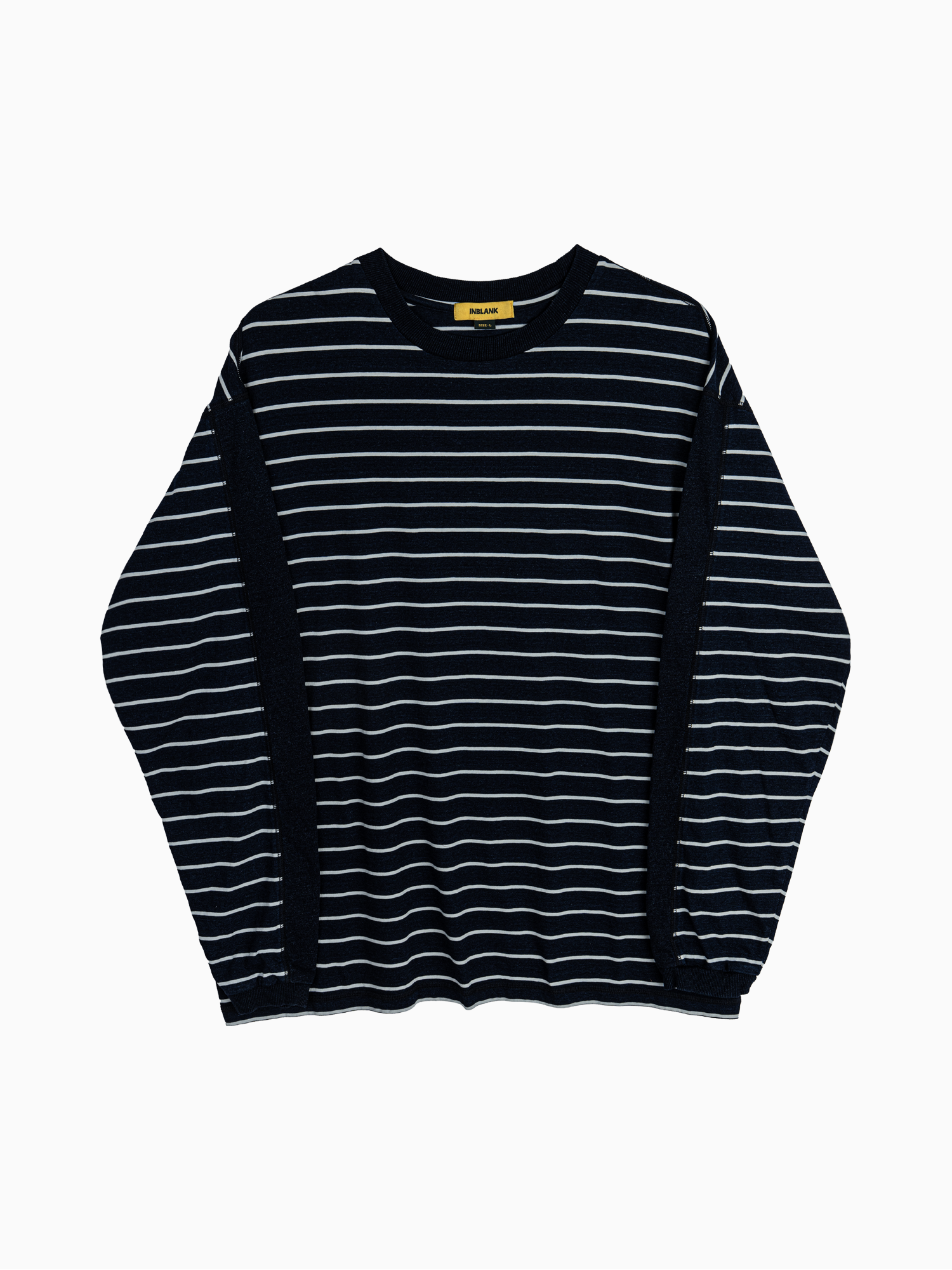 Washed Side Stripe L/S T-Shirts