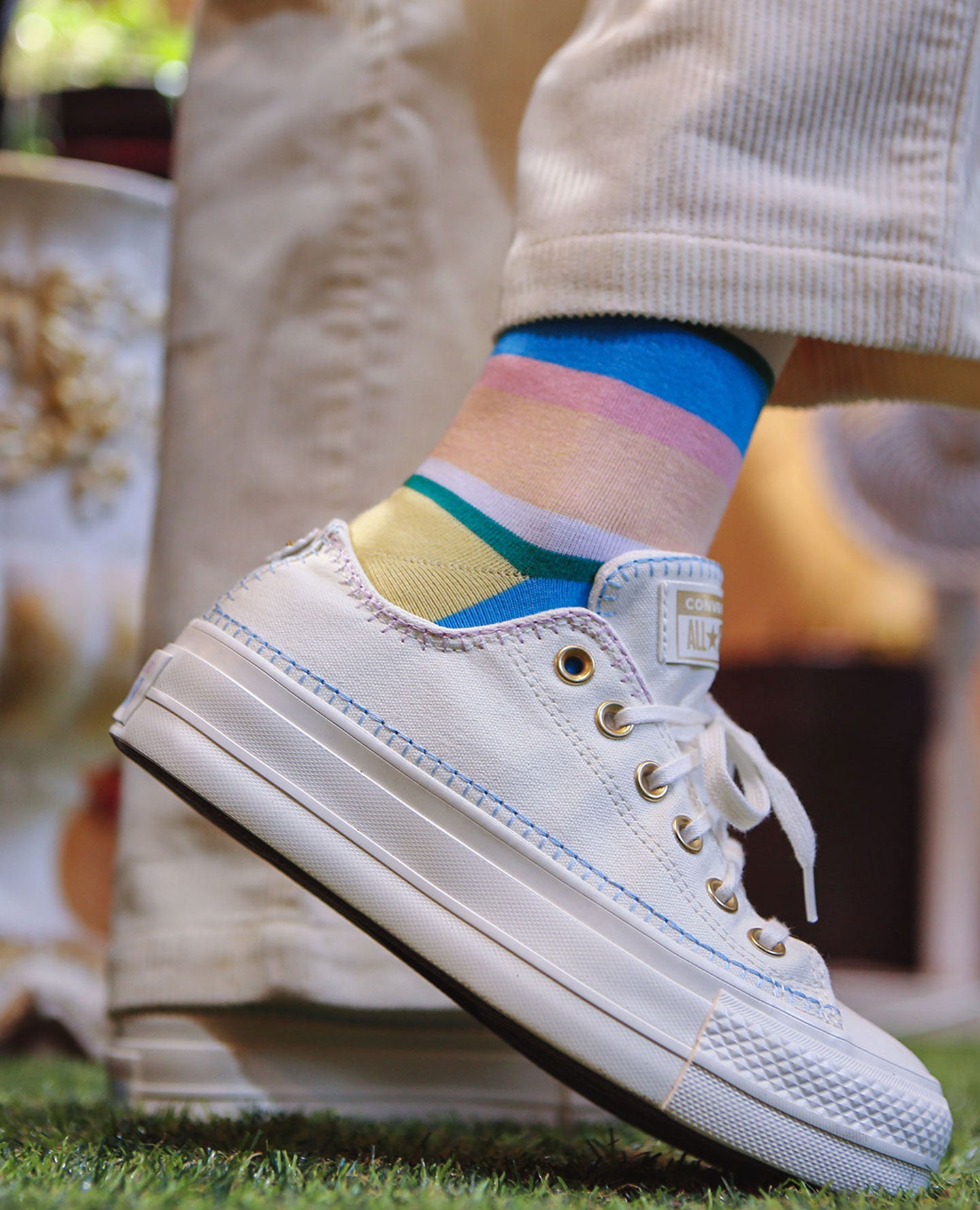Fastel Striped Women's Socks