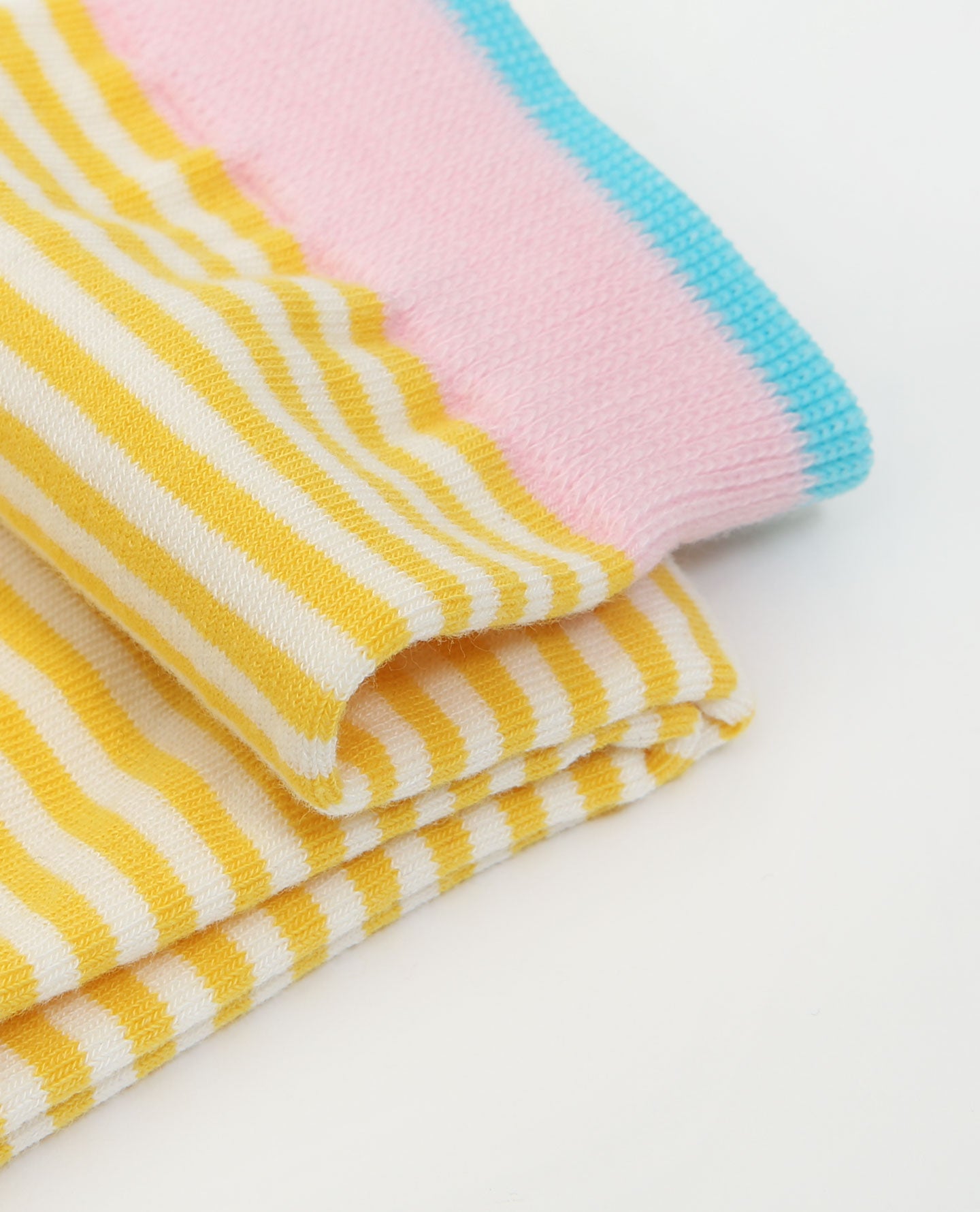 Yellow Striped Women's Socks