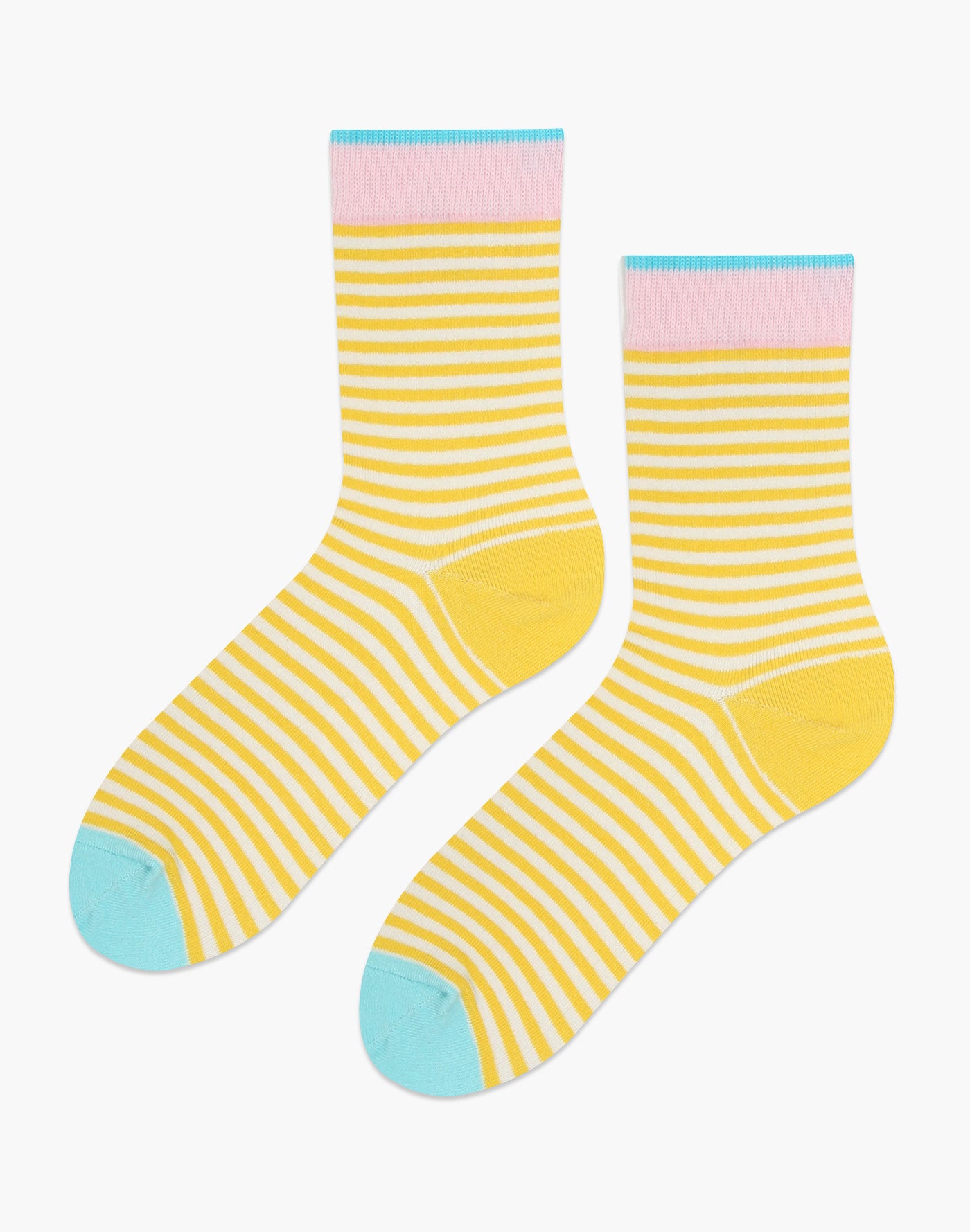 Yellow Striped Women's Socks
