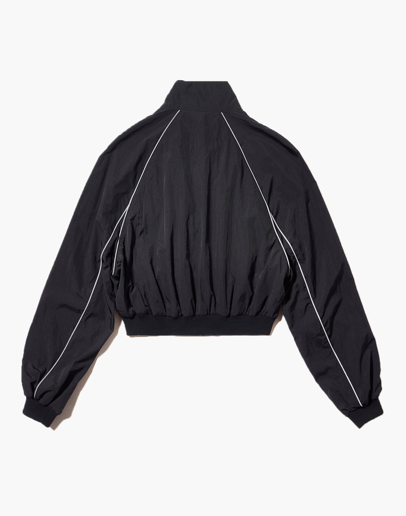 Track Logo Piping Crop Zip-Up