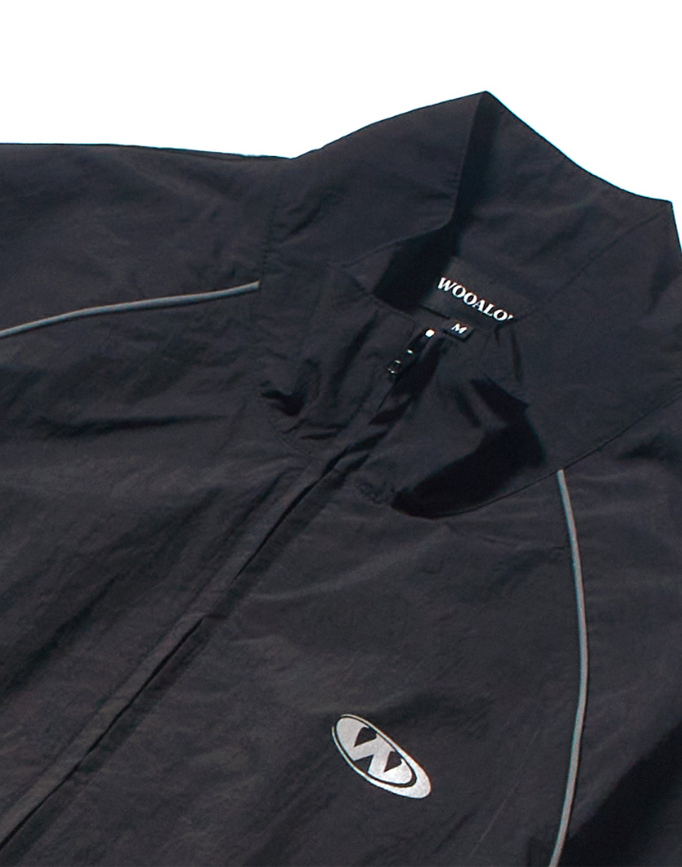 Track Logo Piping Crop Zip-Up