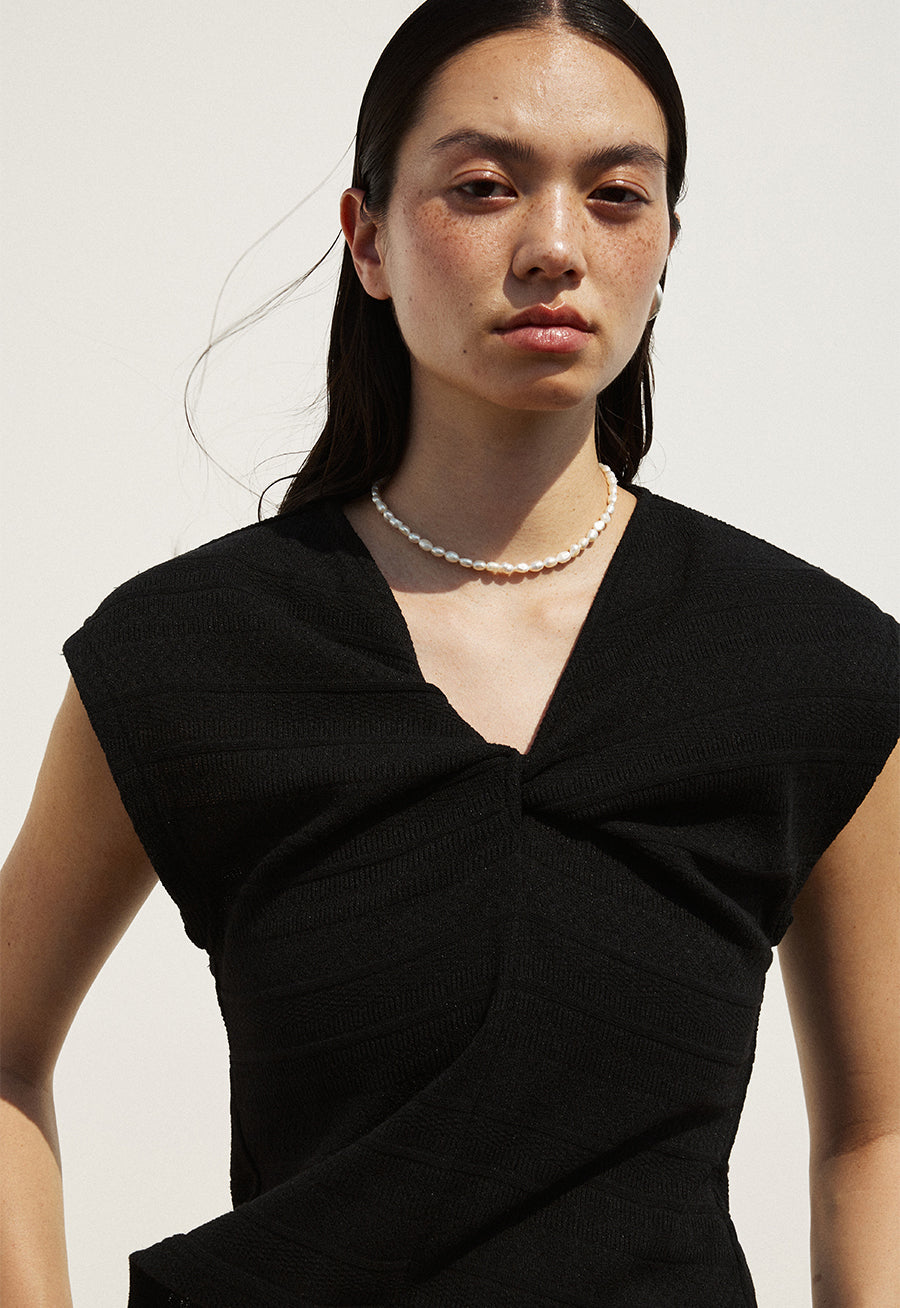 Twist Front Crocheted Top