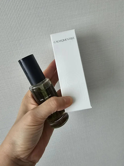 Herbaceous Calming Serum in use